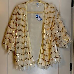 Festival rave Coachella sequin kimomo NWT